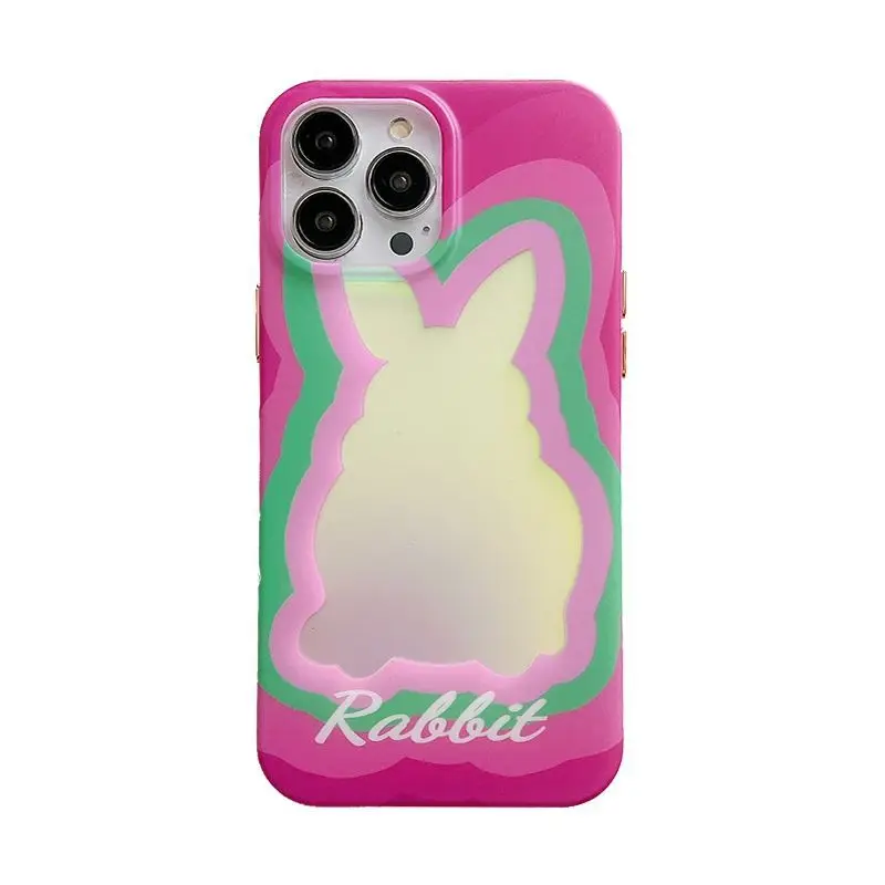 

Laser contrast stitching rabbit Phone Case For iphone 14 13 12 11 Pro Max X XR XSMAX 7 8 Plus SE TPU Case Cover new products