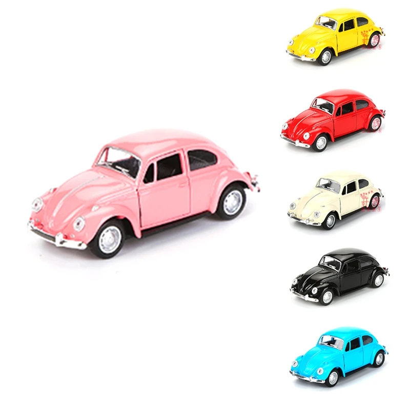 

Vintage Beetle Diecast Pull Back Car Model Toy For Children Gift Decor Cute Figurines