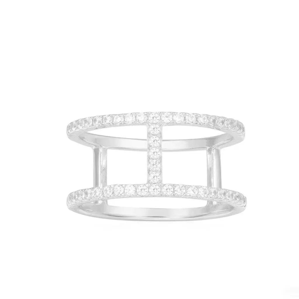 Genuine Goods APM Monaco Unmade Supplies Silver Jewelry I-Shaped Ring SF Express very No Refund Exchange