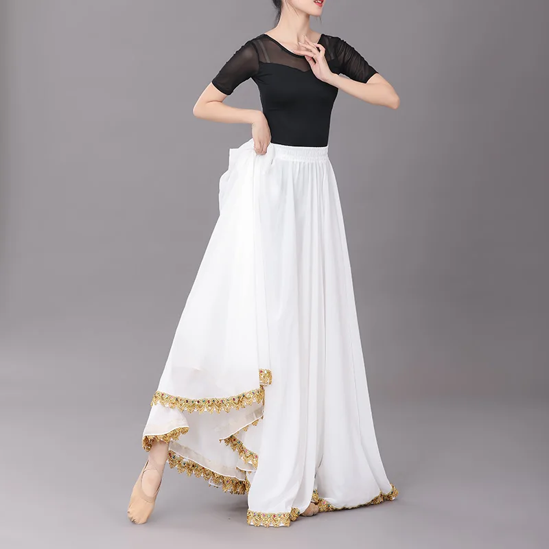 Юбка-макси шифоновая свободного покроя длина 80-100 см