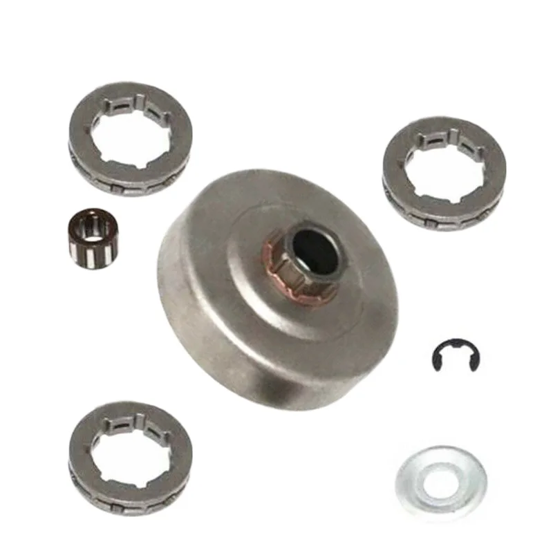 

3/8 Pitch Bearing E Clip Washer Clutch Drum Sprocket 7 Tooth Sprockets For Stihl 034 036 039 MS290 MS310 MS360 Chainsaw Garden