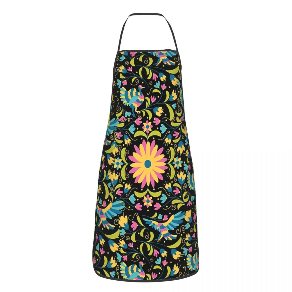 

Фартук мексиканский цветочный с узором Otami для женщин и мужчин унисекс нагрудник мексиканский кухонный фартук для готовки шеф-повара