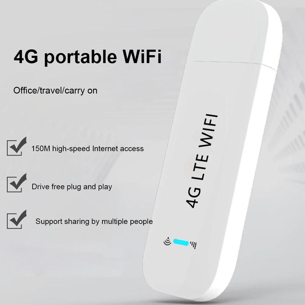 

4G Wireless Router Repeater High Speed 150Mbps Wireless WiFi Adapter with Antennas Modem Dongle Router 2.4GHz SIM Card Slot