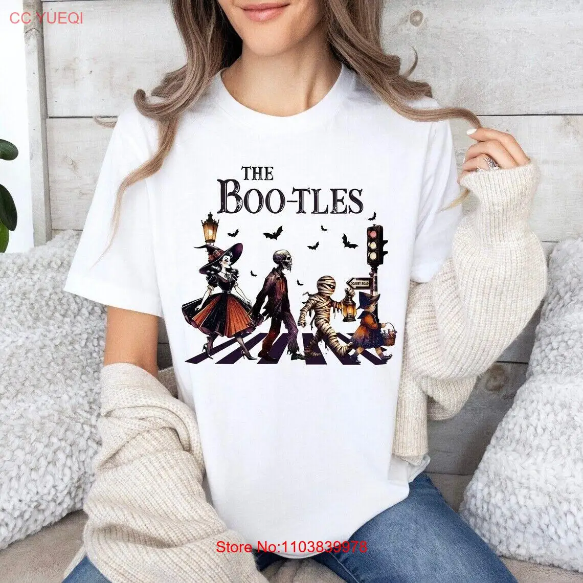 Рубашка The Boo-tles карикатура на Хэллоуин