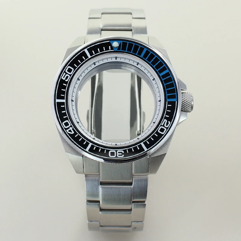 Фото Корпус для часов Seiko Mod Samurai King, 43 мм, 20ATM, для дайвинга, подходит для механизмов NH34, NH35, NH36, NH38, NH70, NH72, из нержавеющей стали. №1