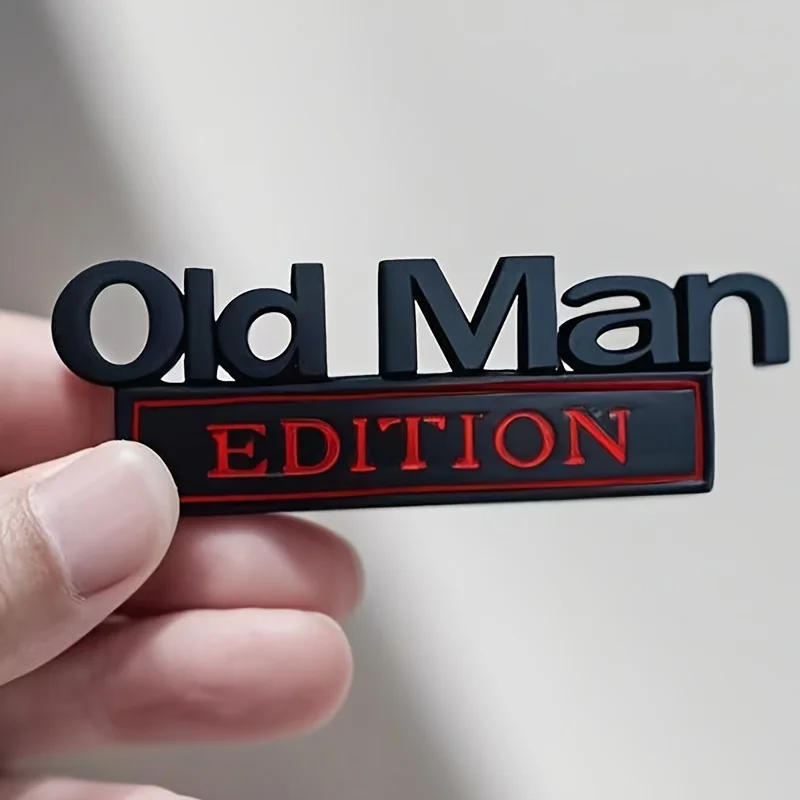 

Old Man Edition 3D эмблема наклейка значок на крыло забавные наклейки автомобиль грузовик замена двери украшение для универсального автомобиля внедорожник
