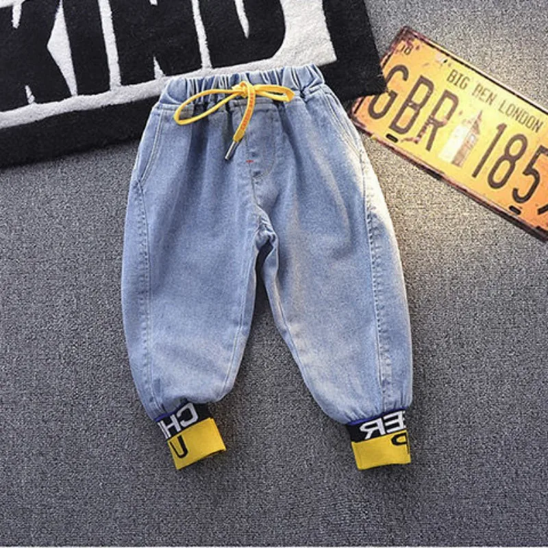 Boys Denim Suit Spring and Autumn Clothing Suit For Kids Baby Jacket Jeans Two-piece Children's Clothes Set images - 6
