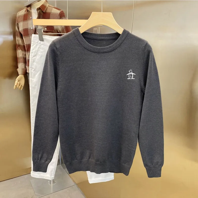 2023 New Spring Golf Clothing Men's Sweater Knitted Shirt Men's T-shirt Brand Quality Men's Golf Sports Long-sleeved Sweater