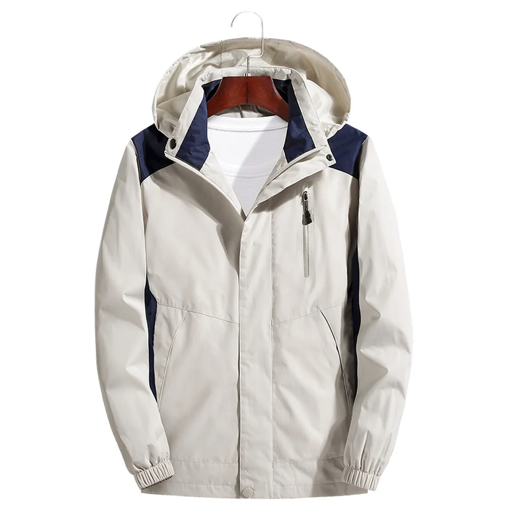 Водонепроницаемая куртка с мягкой оболочкой Мужская Уличная ветровка капюшоном