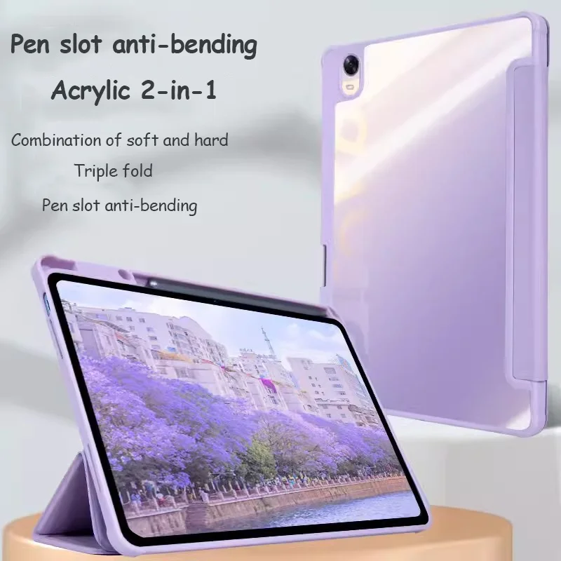 

Прозрачный Акриловый чехол из поликарбоната для Samsung Galaxy Tab A9 Plus 11 2023 S9FE A8 10,5 S6 Lite 10,4 S9 S7 FE Plus S8 Plus 12,4 A9 A7 Lite 8,7