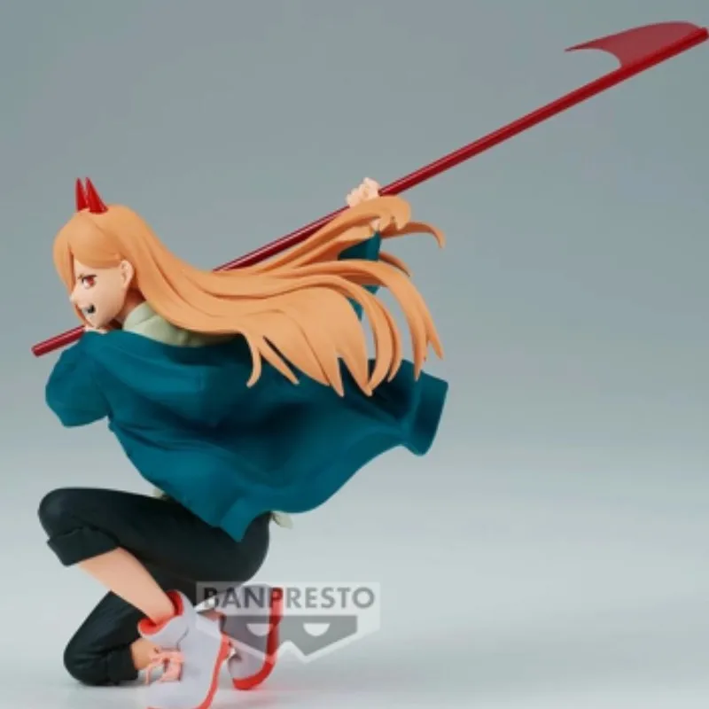 

12cm Anime Figures Bandai Original Vibration Stars Chainsaw Man Power Action Figure Pvc Model Collection Dolls Toys For Kids