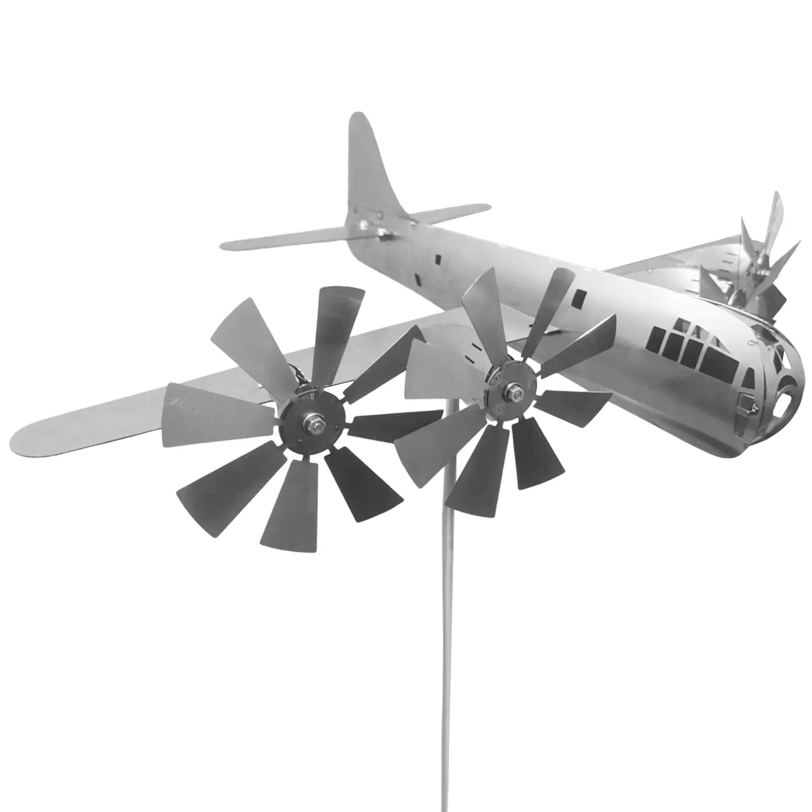 

Super Fortress Aircraft Windmill Metal Garden Wind Spinners Metal Windmill Wind Energy For Yard Garden Garden Sculpture