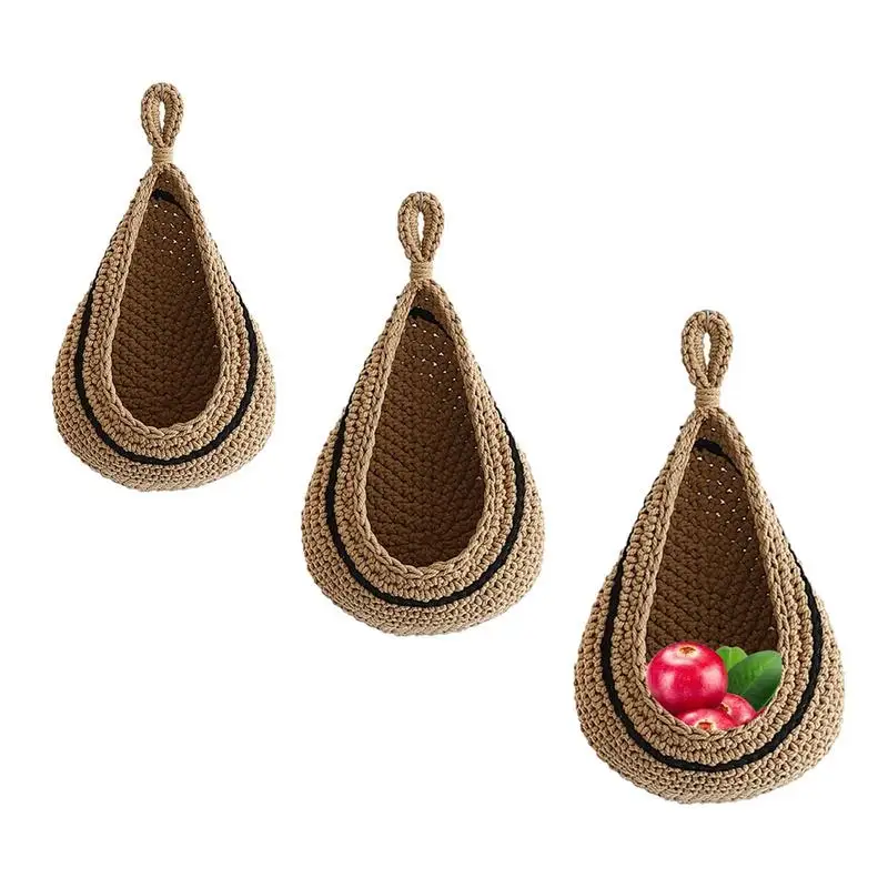 

Woven Baskets For Organizing Macrame Handwoven Rope Basket Wall Storage Household Supplies Organizer Kids Toy Basket For Home