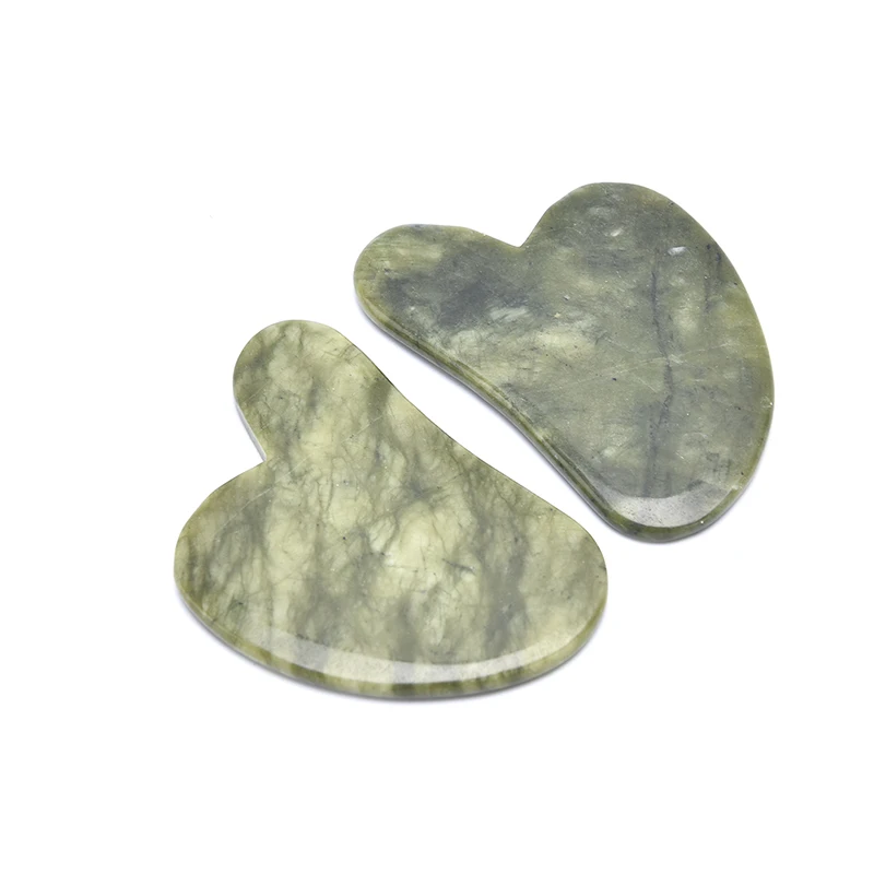 

Natural Green Jade Stone Gua sha Massage Tool for face GuaSha Massager Board