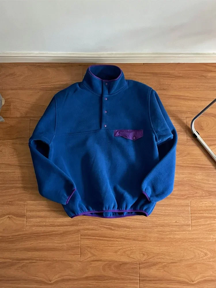 Мужская флисовая куртка с воротником-стойкой