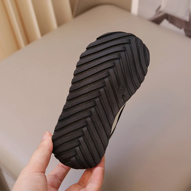 Детские Дышащие Сетчатые Кроссовки Унисекс Цвета Хаки Розово-красные