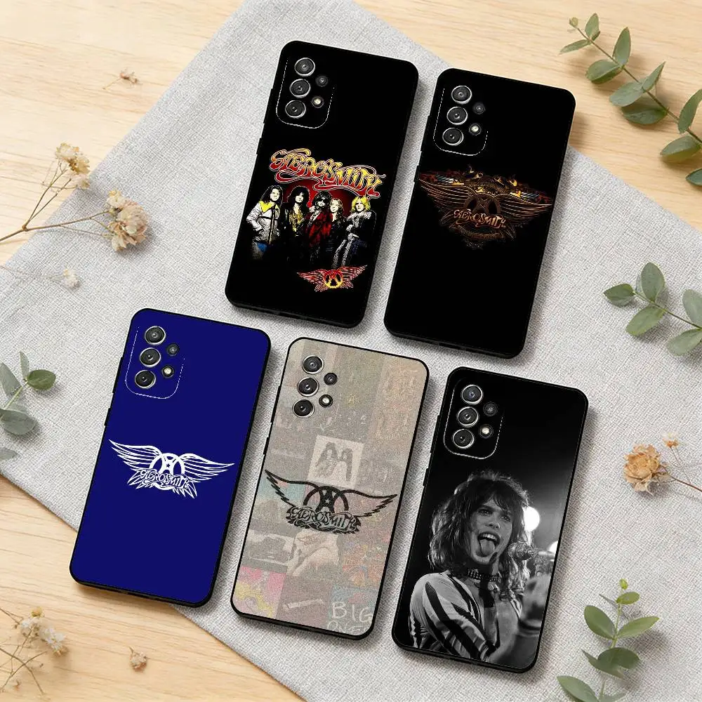 Фото Чехол для телефона A-Aerosmith для Samsung S26, S25, S24, S21, S22, S23, S30, Ultra, S20, Plus, мягкий силиконовый черный чехол №1