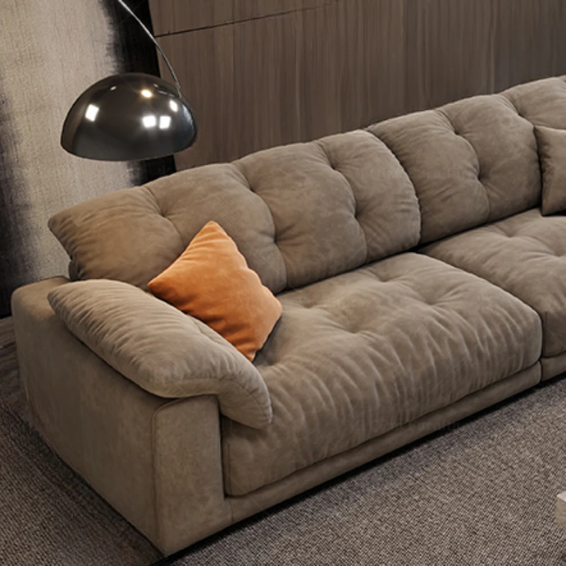 Кресло-облако из ткани минималистичные диваны L-образной формы дизайнерские