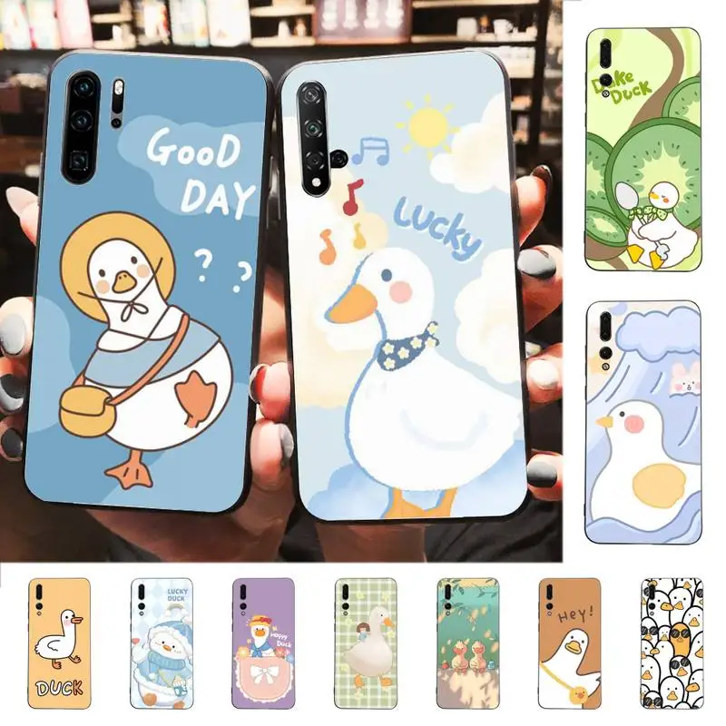 

Cute Ducks Phone Case for Huawei P30 40 20 10 8 9 lite pro plus Psmart2019