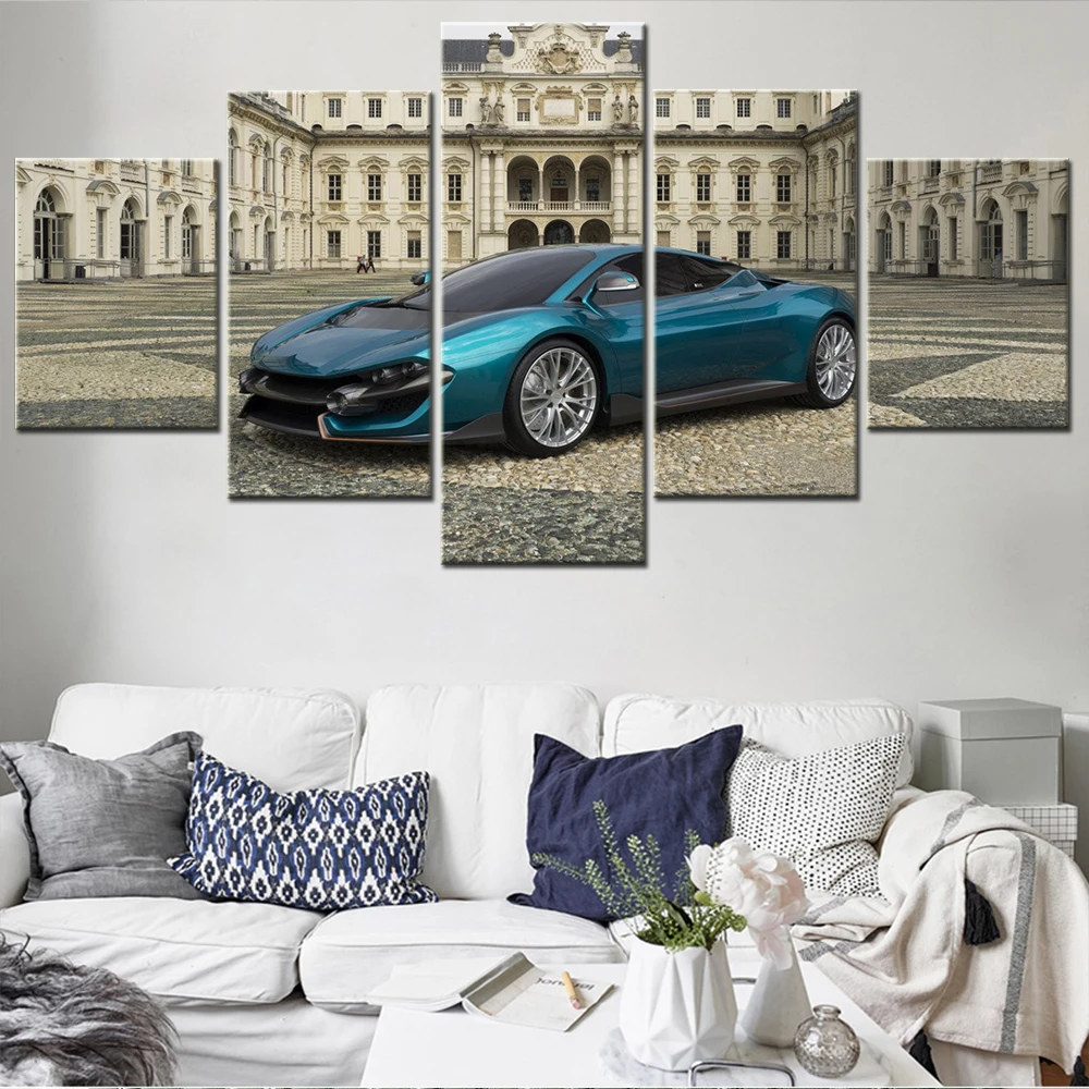 

HD Printed Modern Poster Canvas Wall Art Modula Picture Home Decor 5 Pieces Torino Design Italian Luxury Cars Supercars Painting