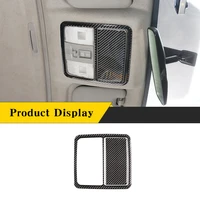 for toyota rav4 2006 2012 real carbon fiber soft car front row roof reading light panel cover interior sticker car accessories