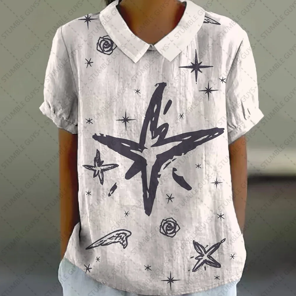 Платье с воротником Питер Пэн для женщин летние рубашки и блузки женская одежда в