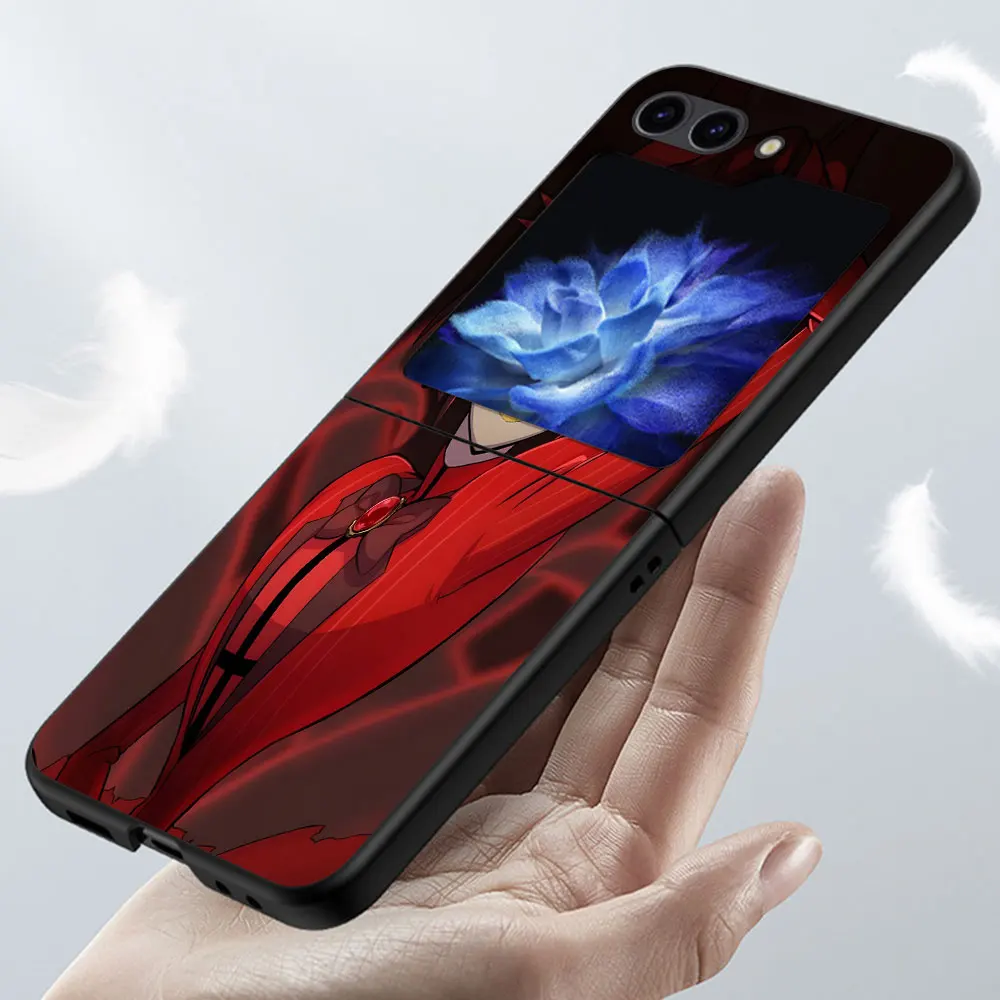 Alastor Hazbin Hotel AD чехол для Samsung Galaxy Z Flip5 мобильный телефон Bag Flip 5 Hard PC Cover Zflip5 черный