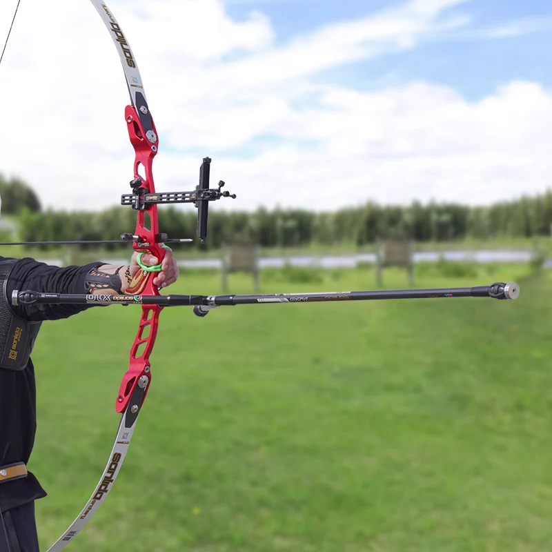 

Sanlida Archery X10 Recurve Stabilizer Rod Set Carbon Fiber Quiet Rod for Recurve Competition Bow with 28" 30" long rod