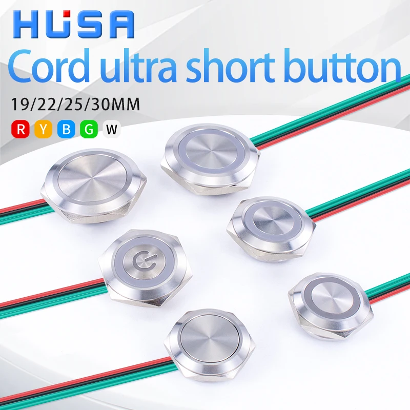 

Металлический кнопочный переключатель HUSA 1NO