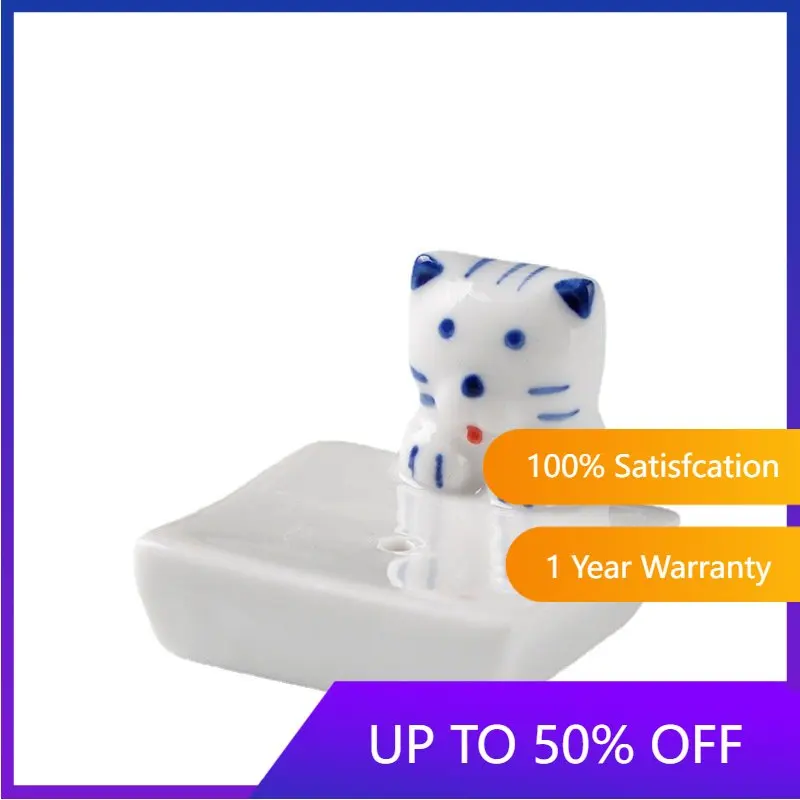 

Ceramic Cute Cat and Dog Censer Living Room Decorative Ornaments Incense Socket Creative Base Home Ornaments