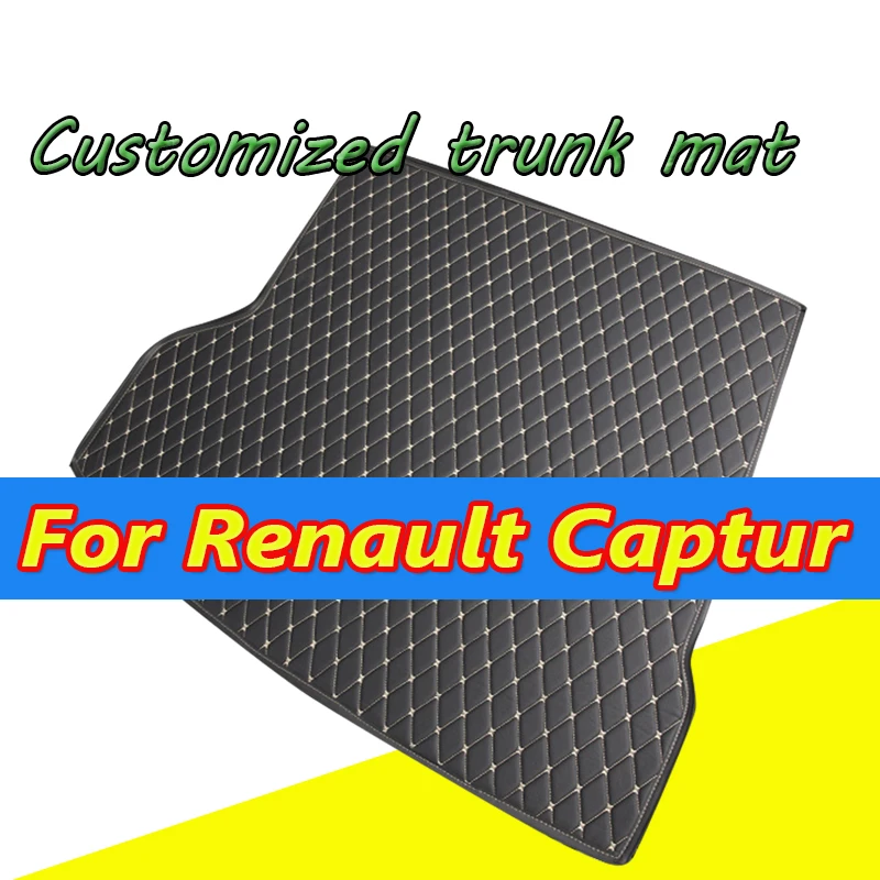 

Коврик для багажника автомобиля для Renault Captur SUV 2014, 2015, 2016, 2017, 2018, коврик для груза, внутренние части, аксессуары, крышка