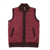 new mens sweater vest thick warm sleeveless jackets coat winter fashion cashmere male casual zipper knitted fleece vest m 3xl