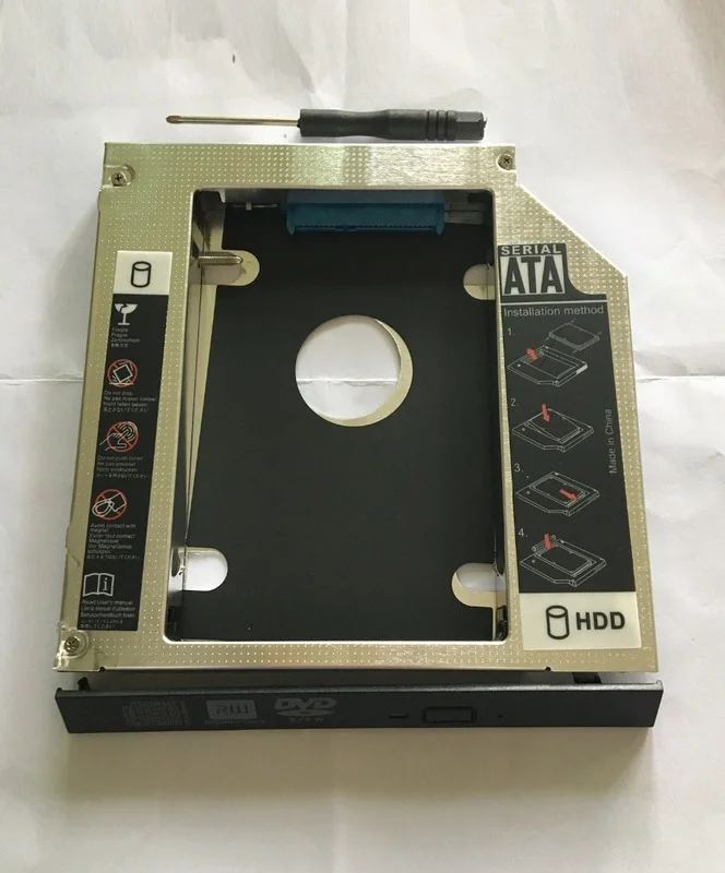 

New 12.7mm 2nd SATA SSD Hard Drive Adapter Case HDD Caddy For ASUS N80 N80v N80vb N80vc N80vm N80vn
