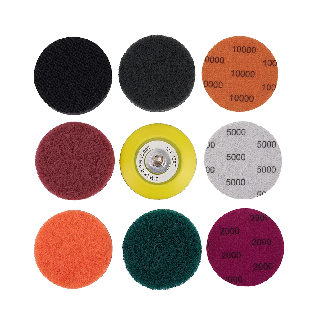 

Car Headlight Polishing Scouring Pad Auto Restoration Kit For Electric Drill High-precision Waterproof Sanding Discs