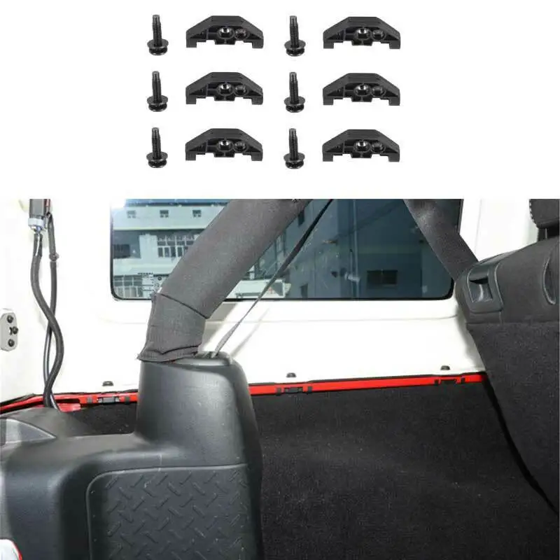 

12 шт., черные крыши для Jeep Wrangler JK 4DR 2007-2017
