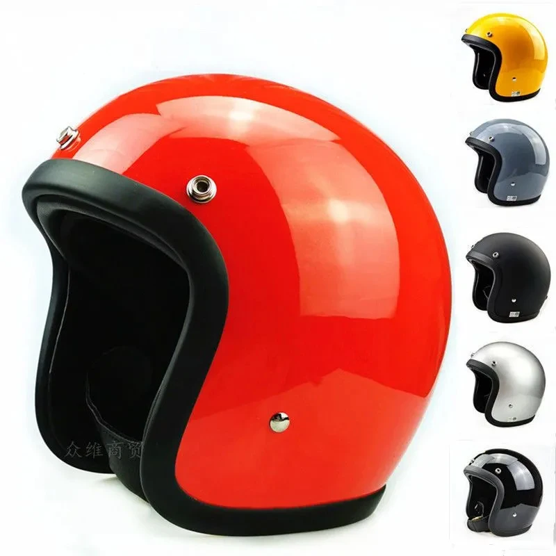 

Open Face Motorcycle Helmet Retro Retro Helmet Helmet Mopeds vespa rbike Jet Pilot