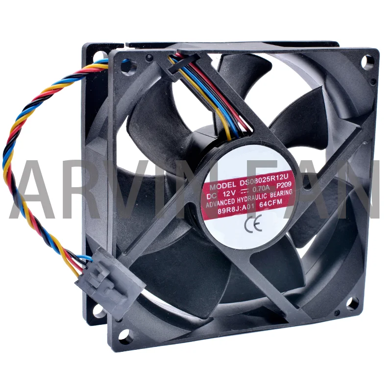 Новый оригинальный серверный вентилятор DS08025R12U 89R8J-A01 8 см 80x80x25 мм 80 мм 8025 12 в А