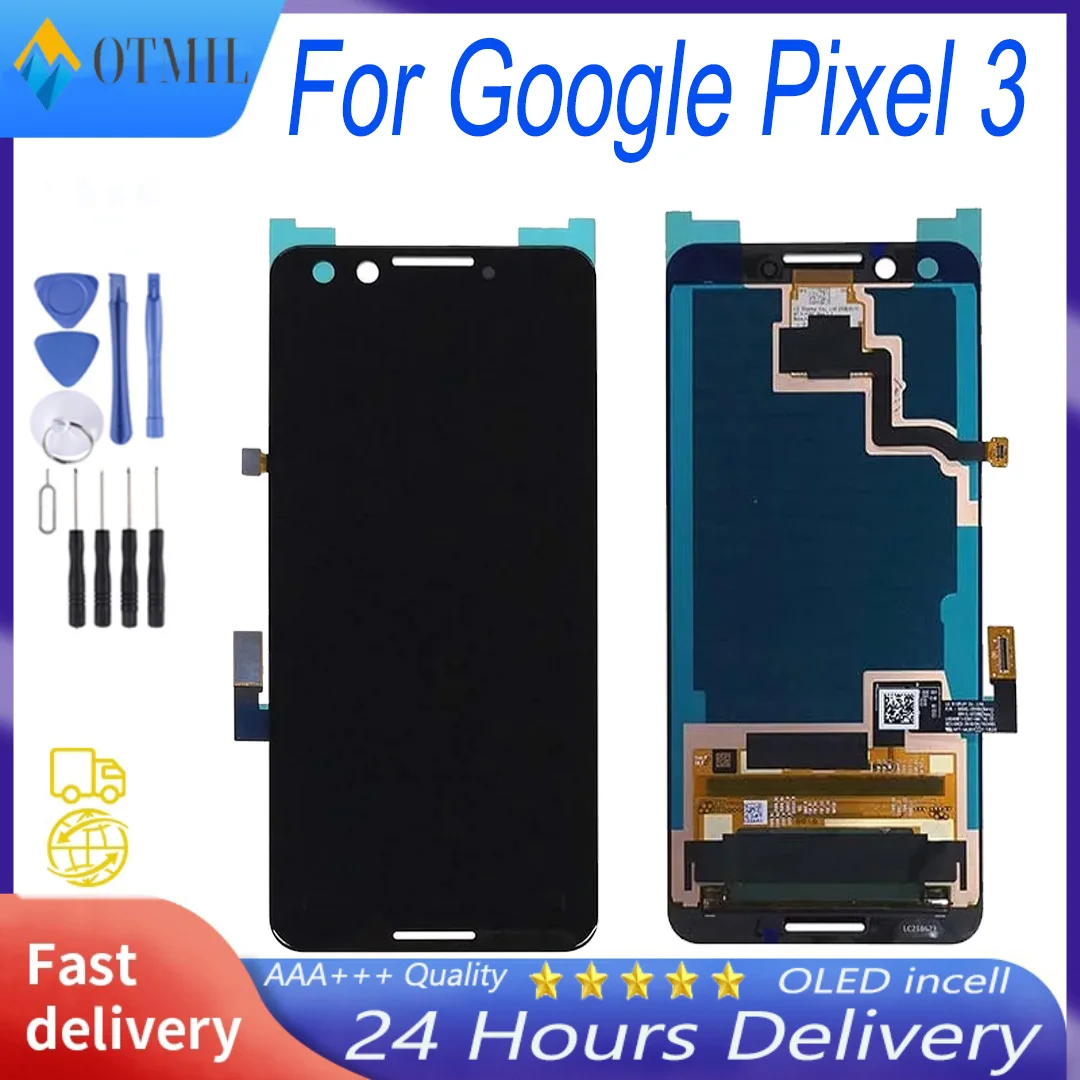 ЖК-экран Pixel3 Google Pixel 3XL запасные части экран дисплея сенсорный дигитайзер в сборе