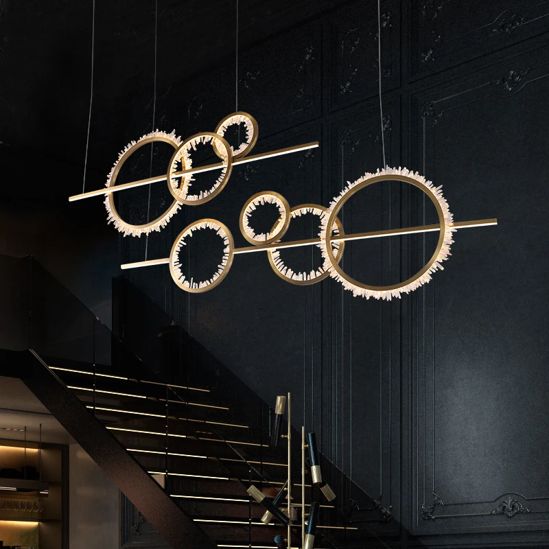 Гравированная современная Женская роскошная люстра для ресторана простая