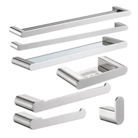 luxury 304 stainless steel accessories wall mounted bathroom accessories set