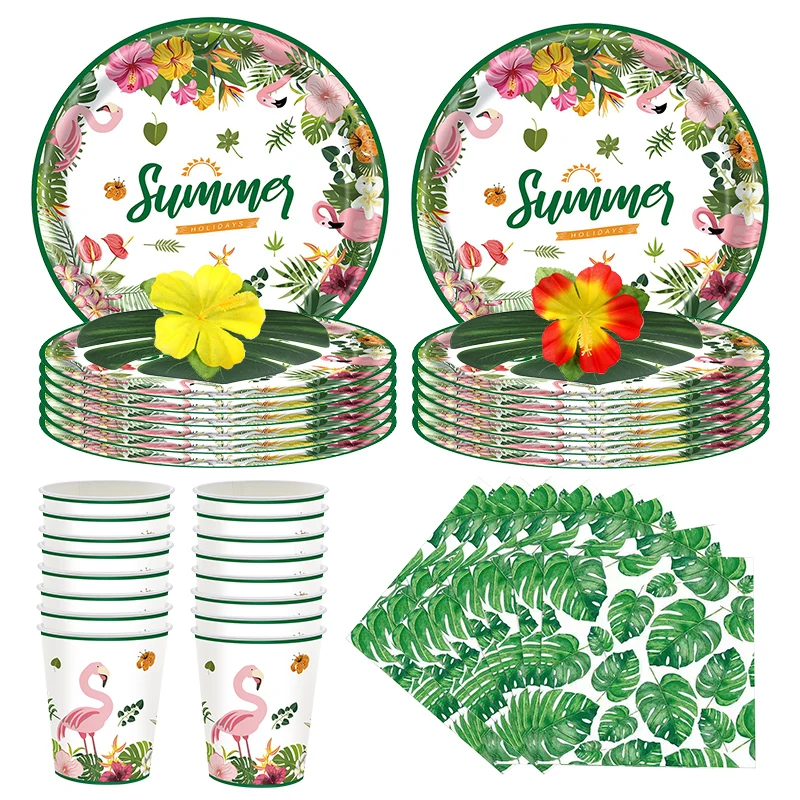 Гавайские искусственные тропические Пальмовые Листья летняя тематическая