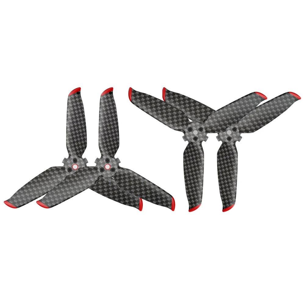 

1 Pair/2 Pairs Electric Propeller Quick Disassembly And Assembly High Hardness Black Propeller For Dji Fpv Drone Propellers