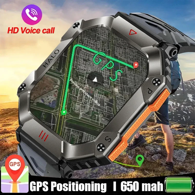 

Прочные Военные мужские Смарт-часы для xiaomi Band, спортивный фитнес-трекер Ip67, водонепроницаемые Смарт-часы с ии, голосовыми и Bluetooth-вызовами 2023