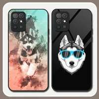 husky phone case tempered glass for huawei p40proplus p30 p40 p50 p20 p9 psmartp z pro plus 2019 2021 cover