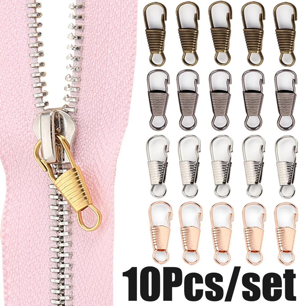 

Universal Zipper Puller Replacement Instant Zipper Slider Repair Kit for Broken Travel Suitcase Detachable Zipper Head Sew Craft