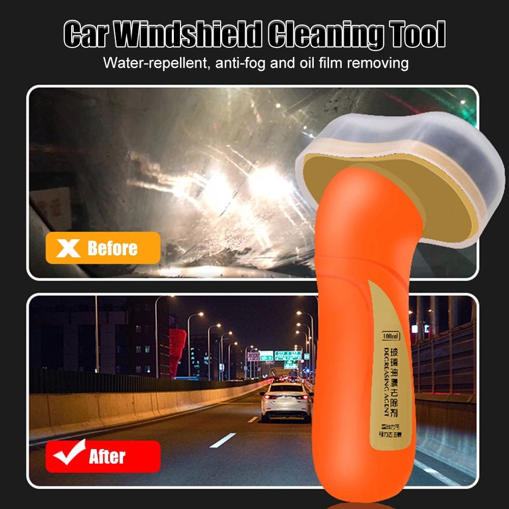 

100ml Windscreen Cleaner Car Glass Windshield Oil Film Remover Antifogging Rain Repellent Agent Hydrophobic Glass Cleaning Tool