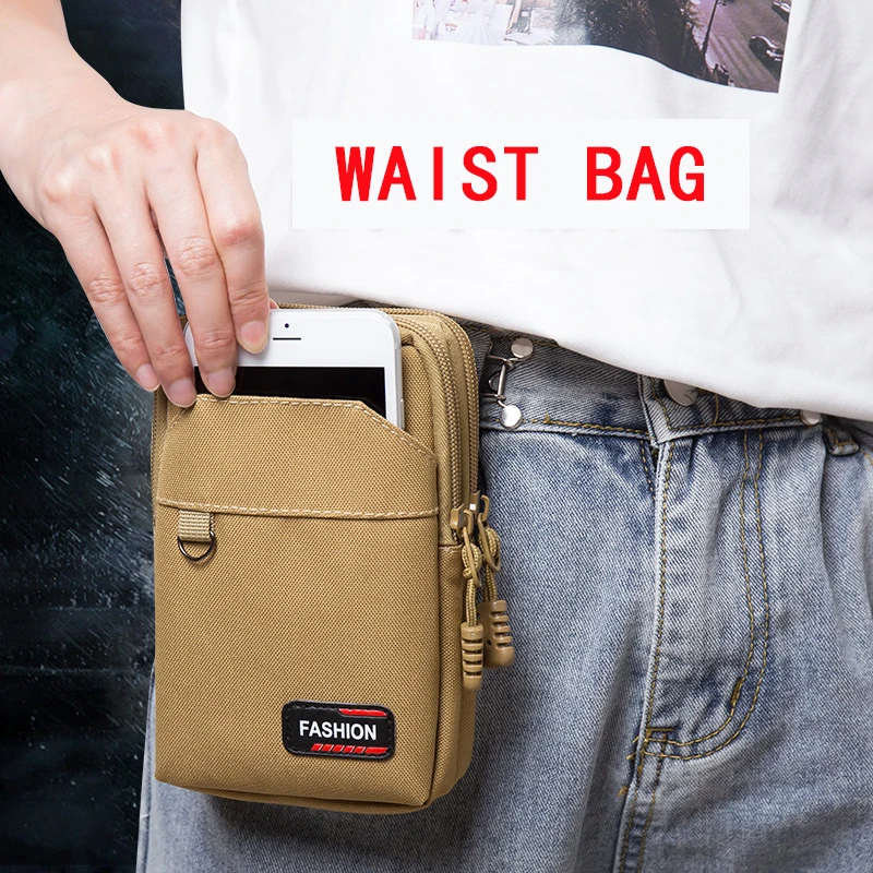 edc molle bag purse singledouble layer outdoor military waist fanny pack men phone pouch camping hunting tactical waist bag free global shipping