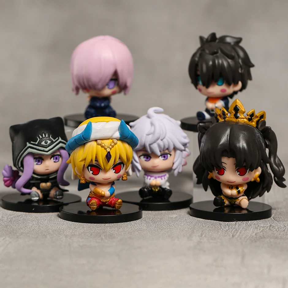 

6 шт./компл. фигурка Fate/Grand заказ Mash Gilgamesh Ishtar Merlin Ritsuka Medusa, ПВХ фигурка куклы, модель, игрушки, Рождественский подарок