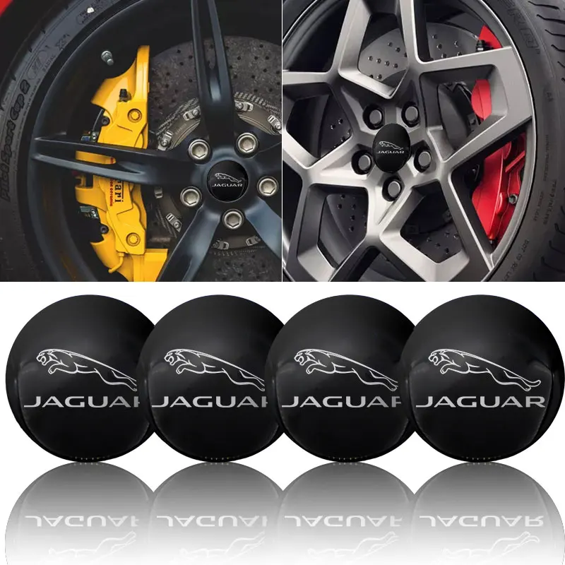 

4pc Car Wheel Center Hub Cap Badge Logo Emblem Tires Cover Sticker For Jaguar XF XE XJ F-Pace X-Type S-Type F-Type E-Pace I-PACE
