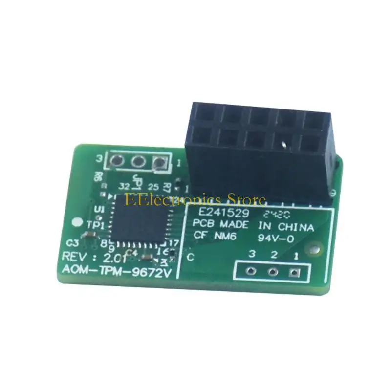 Фото B03C AOM-TPM-9672V TPM2.0 с 10-контактным SPI обеспечивает безопасность цифровой среды для материнских плат №1